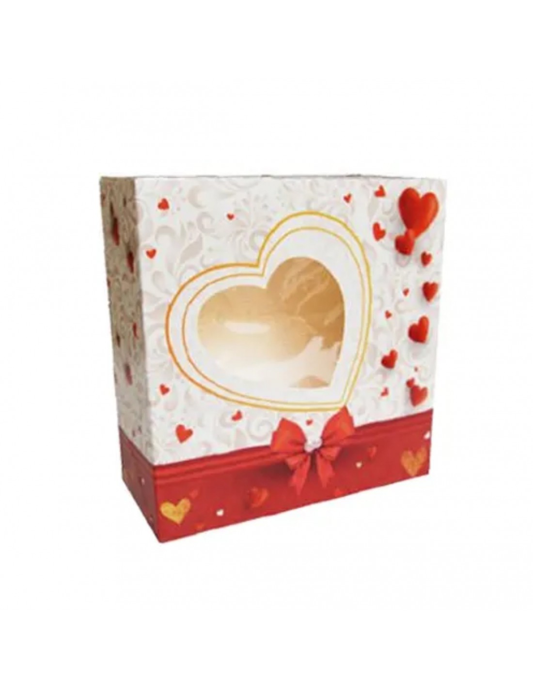 Caja Para Tarta Corazones Cm Con Ventana