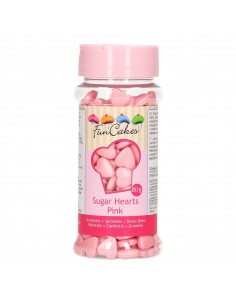 Corazones de azúcar rosas 2