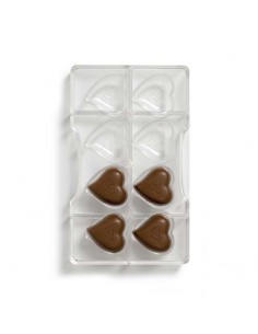 Molde corazones policarbonato