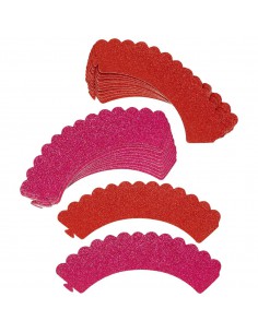 Wrappers glitter rojos y rosas 2