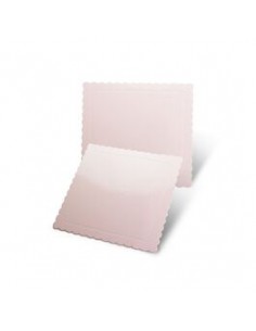 Base fina 30 cm cuadrada rosa bebé