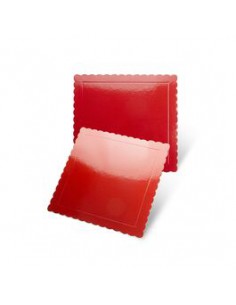 Base fina 30 cm cuadrada roja