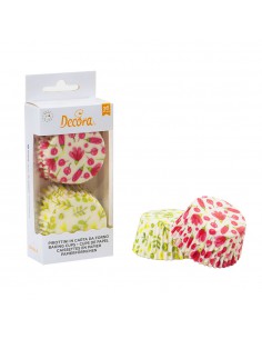 Cápsulas flores acuarela para cupcakes 2