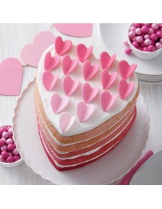 Moldes layer cake corazón 2