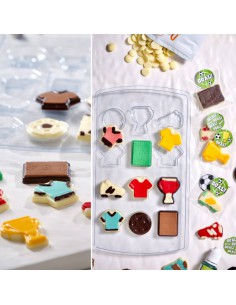 Molde fútbol para chocolate 2