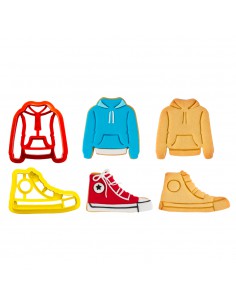 Set 2 Cortadores zapatilla y sudadera 2