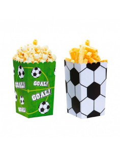 Cubos para palomitas fútbol