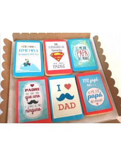 Caja de galletas día del Padre