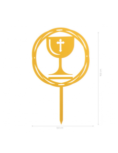 Topper Cáliz Comunión dorado 2