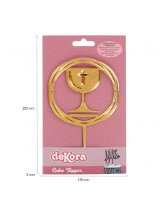 Topper Cáliz Comunión dorado