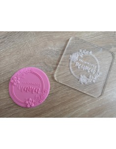 Sello "Felicidades mamá" para galletas 2