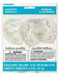 Globos confeti multicolor 2