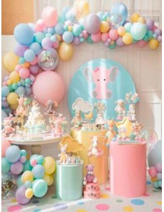 Globos látex azul pastel mate 30 cm 2