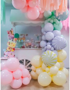 Globos amarillo pastel mate 30 cm (50 unds) 2