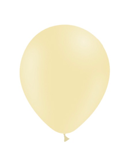 Globos amarillo pastel mate 30 cm (50 unds)