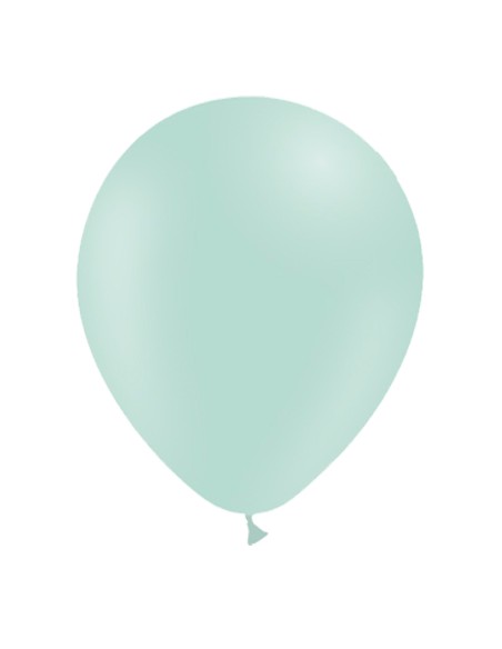 Globos menta pastel mate 30 cm (50 unds)