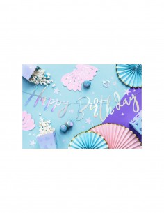 Banner Happy Birthday Plata 2