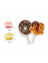 Set 4 Moldes Donuts y Pretzels para helados