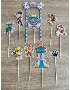 Toppers Patrulla Canina Cartulina