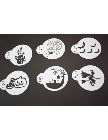 Set 6 stencils Halloween