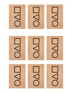 Papel azúcar galletas Juego del Calamar