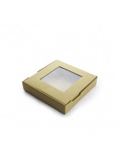 Caja para galletas Kraft con ventana