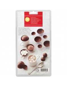 Molde esferas 3D para chocolate caliente