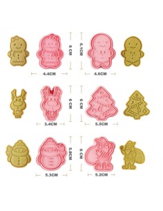Set 6 cortadores + marcadores Navideños 2