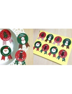 Pegatinas navideñas 8 unds