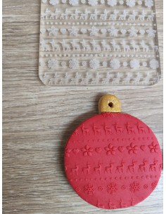Sello Textura de Jersey Navidad para galletas 2