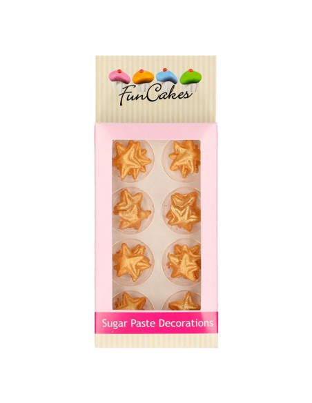 Estrellas doradas 2 cm FunCakes