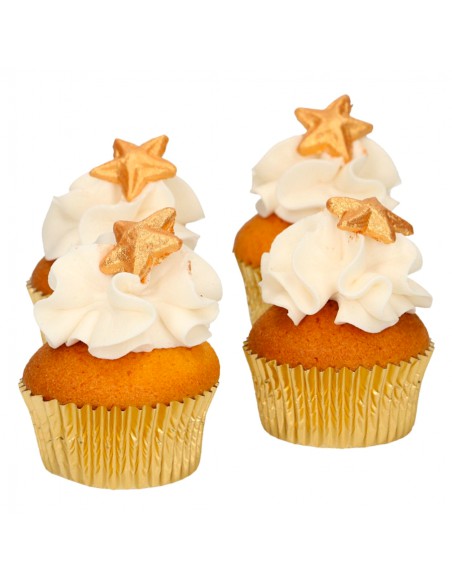 Estrellas doradas 2 cm FunCakes