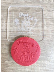 Sello Papá Noel para aquí para galletas 2