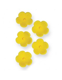 Flores de azucar amarillas