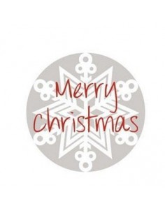 Pegatinas Merry Christmas gris 2