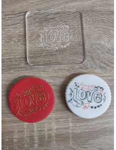 Sello Love para galletas