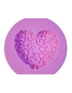 Molde silicona corazón