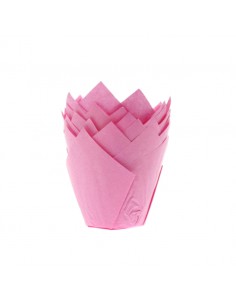 Cápsulas mini muffins rosas