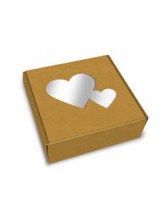 Caja Kraft corazones cuadrada