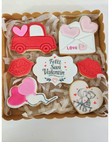 Caja galletas Amor San Valentín