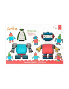 Set 4 cortadores marcadores Robots