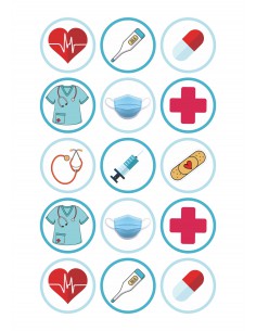Papel de azúcar para galletas Médicos