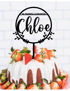 Topper Círculo Primera Comunión para tarta