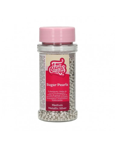 Perlas comestibles plata 4 mm FunCakes
