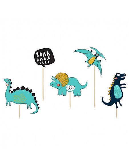 Toppers Dinosaurios Cartulina PartyDeco