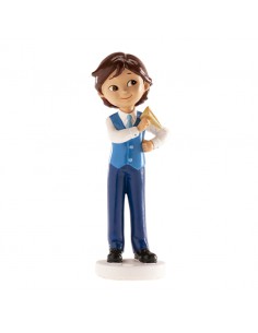 Figura niño comunión avión de papel