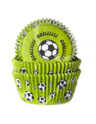 Cápsulas Futbol Verdes para cupcakes