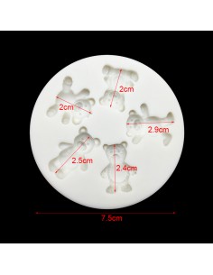 Molde Silicona Ositos 2