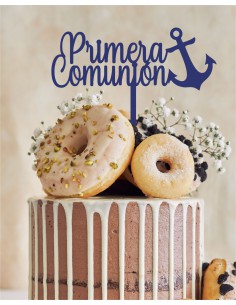 Topper Ancla Primera Comunión para tarta