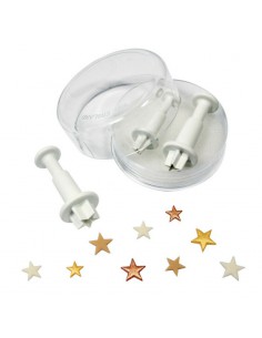 Set 3 cortadores mini estrellas
